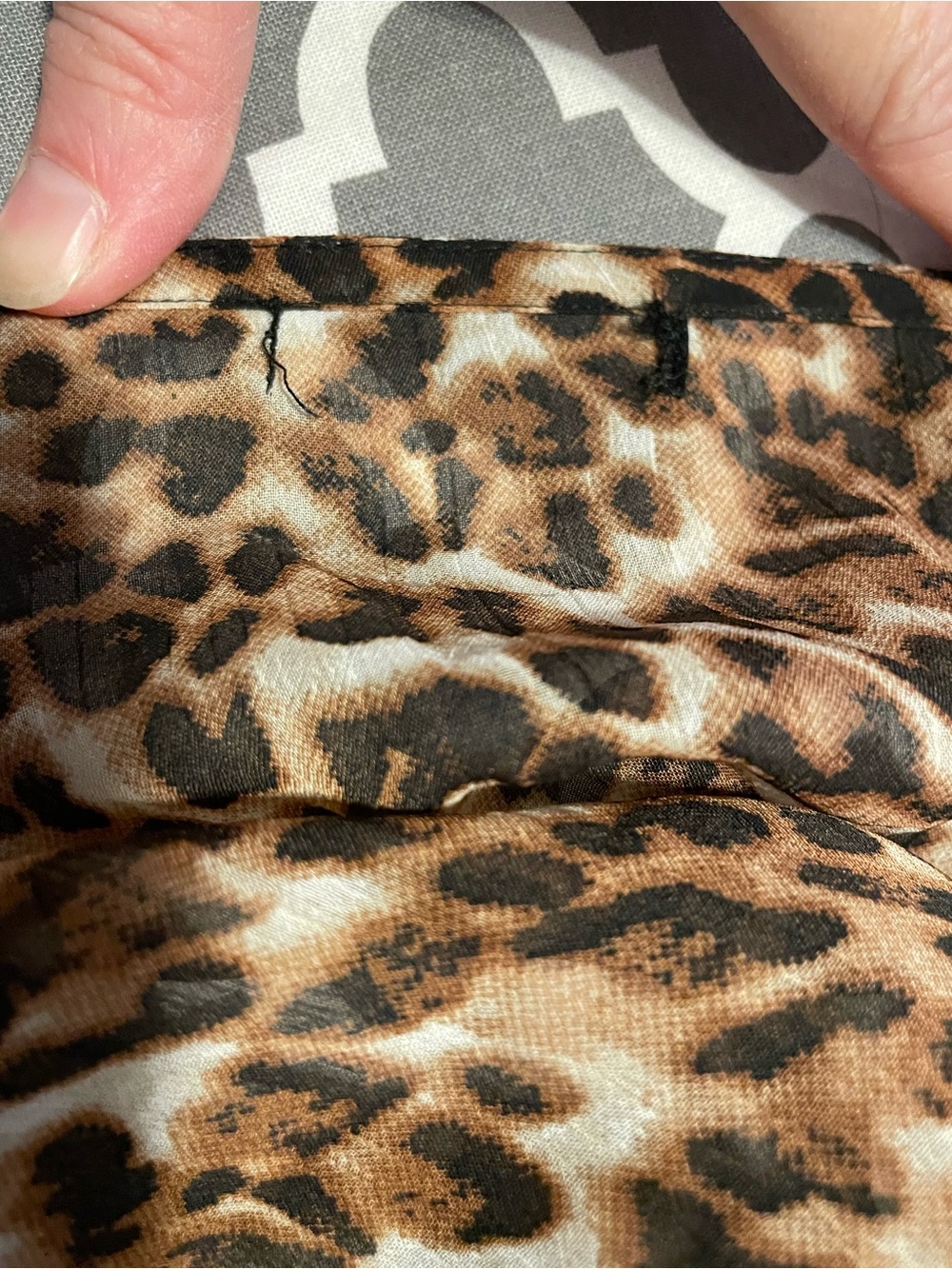 Kendall & Kylie Leopard Print Sheer Duster - Brown/Tan - Picture 4 of 4